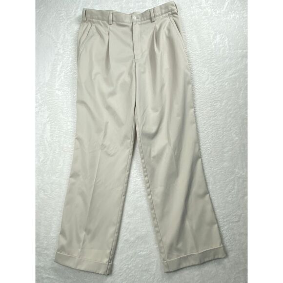 Nike Other - Nike Golf Men's Classic Khaki Golf‎ Pants Polyester Performance Trousers 34x32